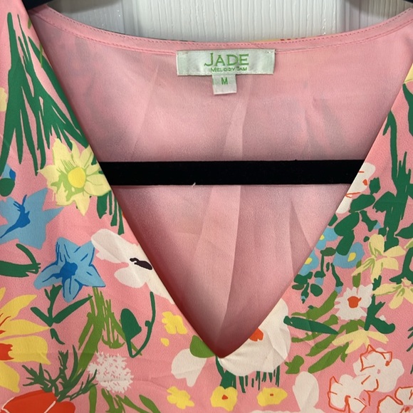 Pretty, floral silk dress, only worn once. Excellent condition - Picture 2 of 6